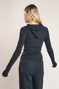 Signature Black Hooded Top