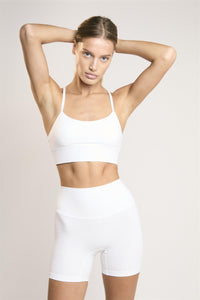 Signature White Seamless Shorts