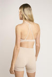 Signature Sand Cross-Back Crop-Top